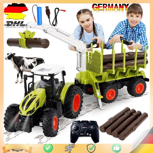 Fernsteuerung traktor mit holz - traktor,