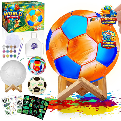 Fußball lampe malset diy - fußball,