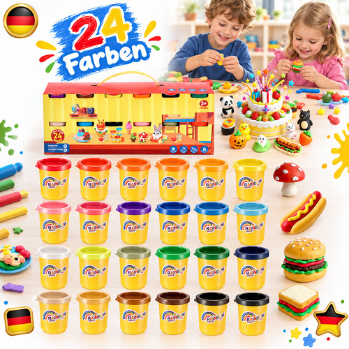 24er pack knete set für - set,